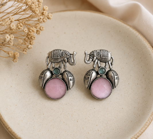 Gaj Stone Stud Earrings