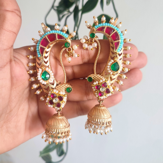 Bushra Designer Earcuffs with Push back earrings
