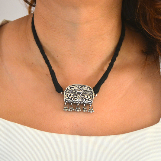Beena Cute Open Purse style Locket Pendant Set with Earrings