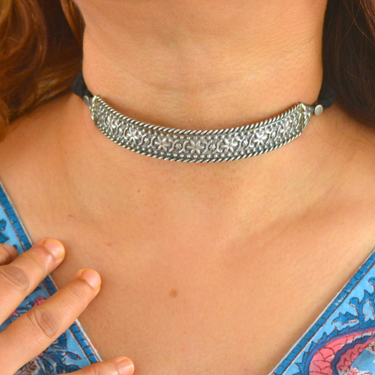 Brishti Brass Sleek Choker Different Design