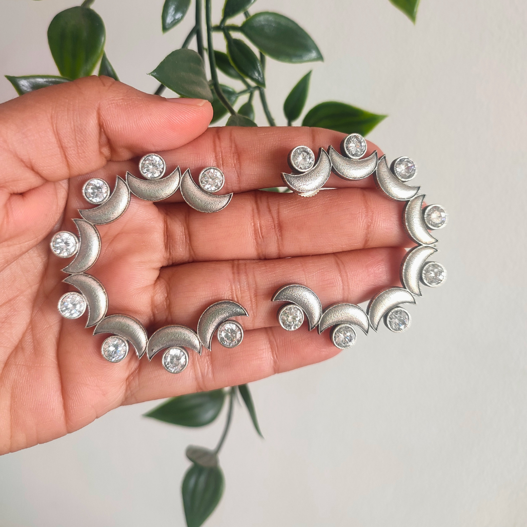 White Stone Big Studs