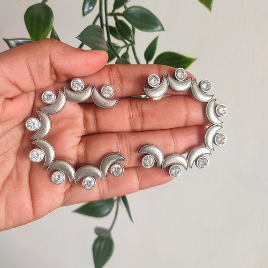 White Stone Big Studs