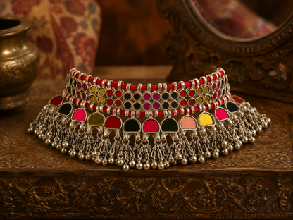 Simara Multicoloured Glass Necklace