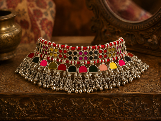 Simara Multicoloured Glass Necklace