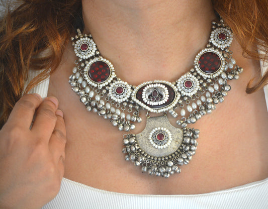 Sumedha Brass and Stone Designer Necklace Set