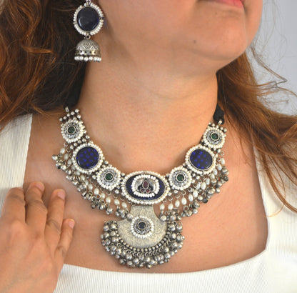 Sumedha Brass and Stone Designer Necklace Set