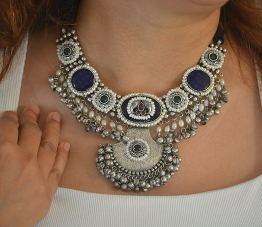 Sumedha Brass and Stone Designer Necklace Set