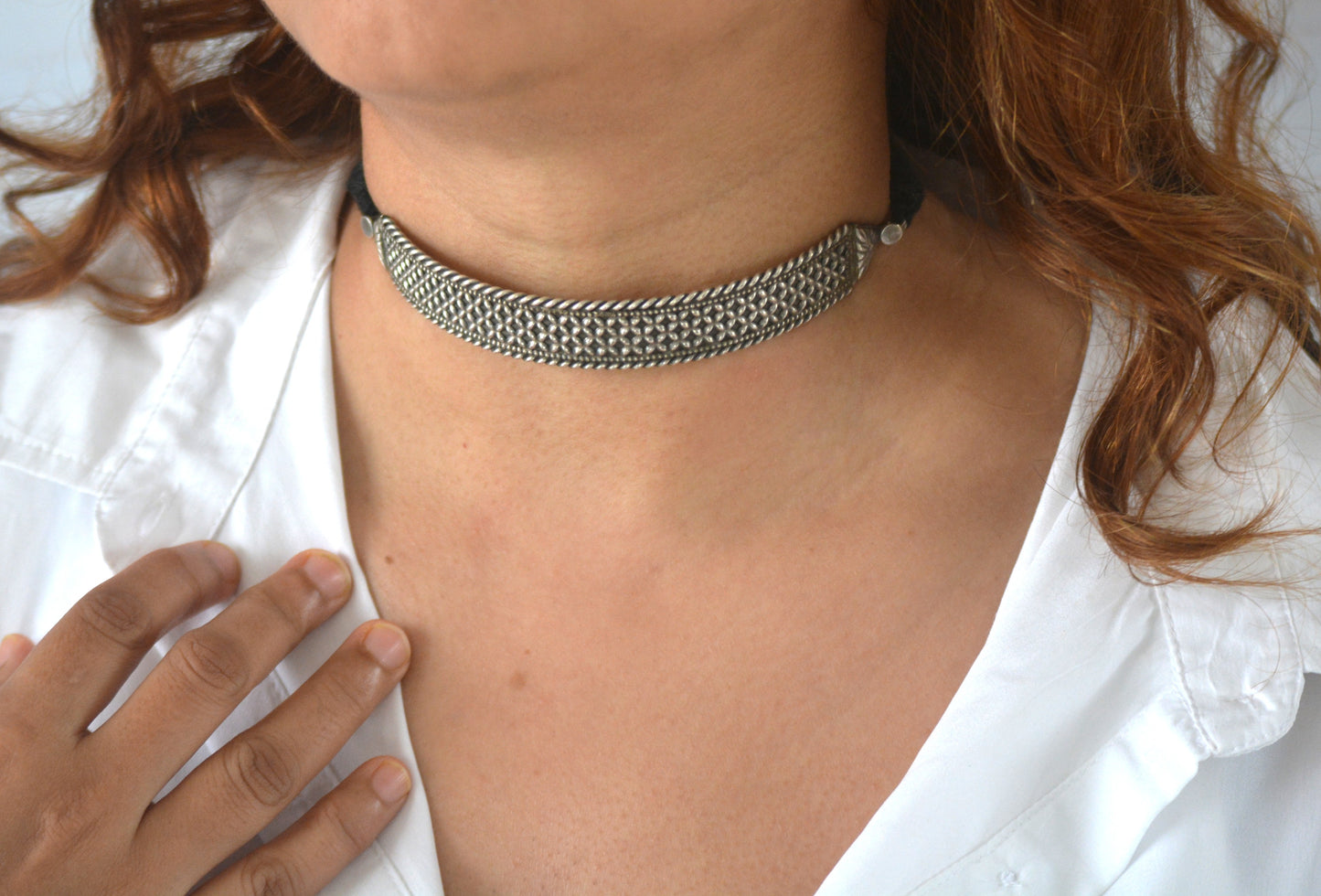 Brishti Brass Choker Necklace