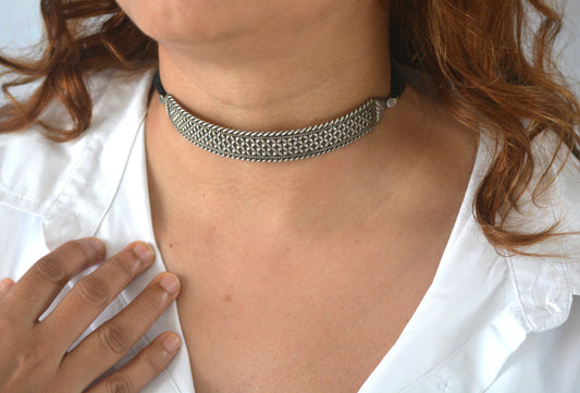 Brishti Brass Choker Necklace