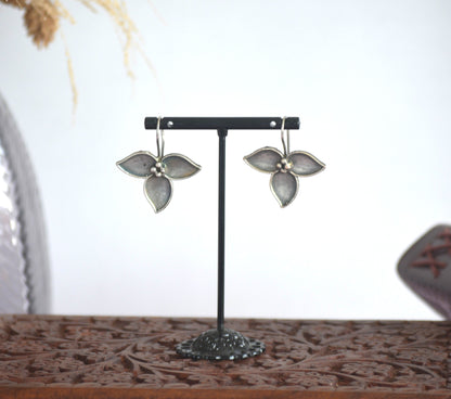 Leaf Drop Small Size Hook Earrings