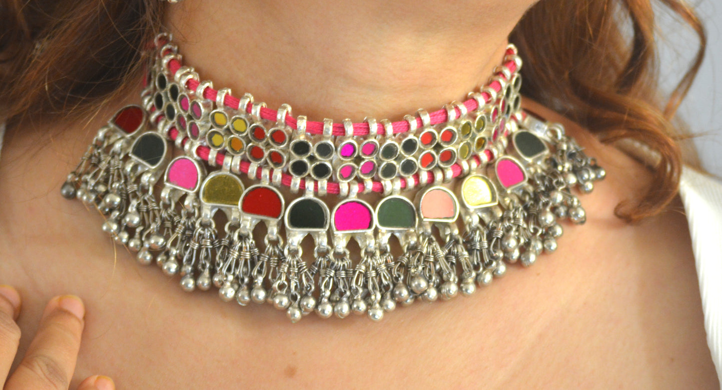 Simara Multicoloured Glass Necklace