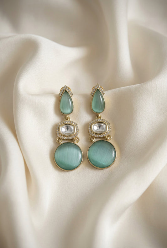 Jigya Lightweight Moissanite Earrings