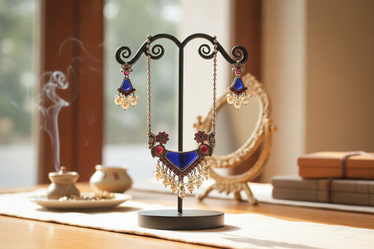 Sumana Stone Pendant Necklace Set