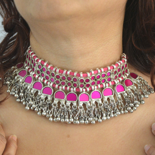 Sheetal Gulab Glass Choker Necklace