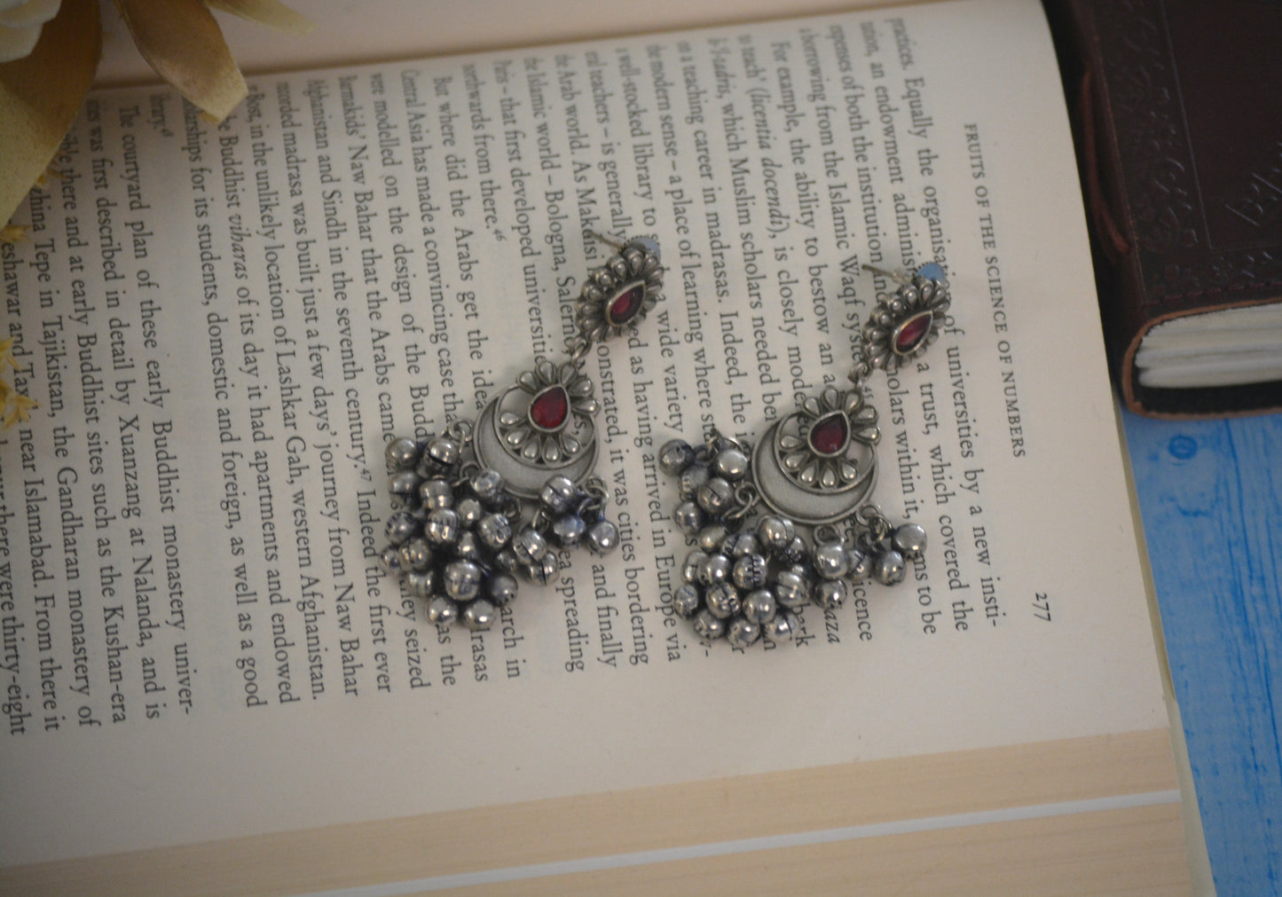 Sima Stone Brass Earrings
