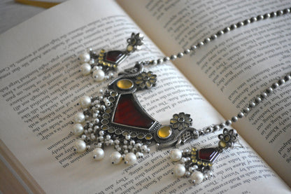 Sumana Stone Pendant Necklace Set
