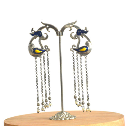 Chidiya Hanging Stud Earrings Long