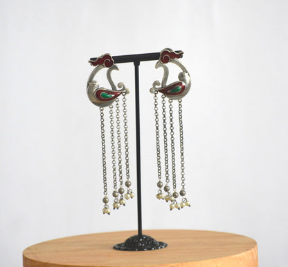 Chidiya Hanging Stud Earrings Long