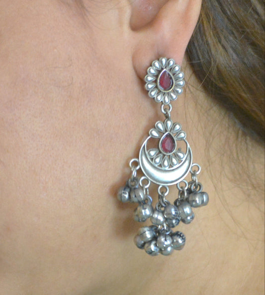 Sima Stone Brass Earrings