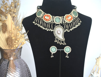 Mohini Stone Necklace Set
