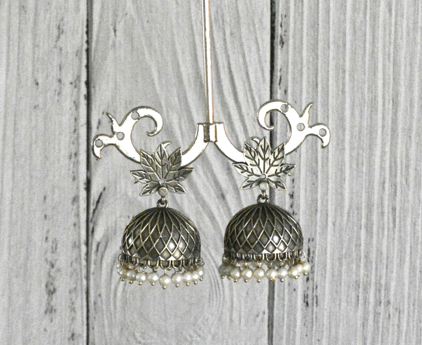 Yogita Leaf Jhumkis