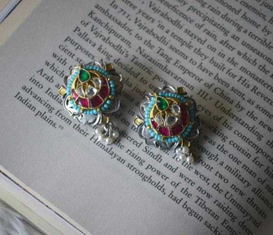 Pachi Kundan Stud Earrings