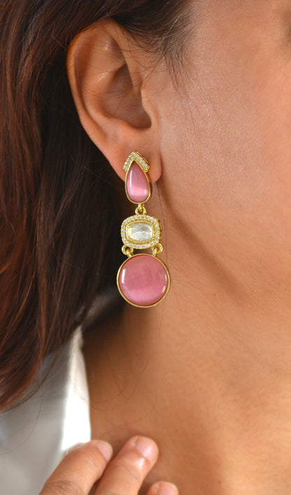 Jigya Lightweight Moissanite Earrings