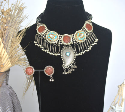 Mohini Stone Necklace Set