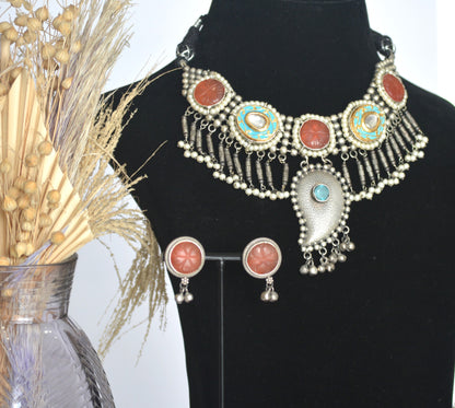 Mohini Stone Necklace Set