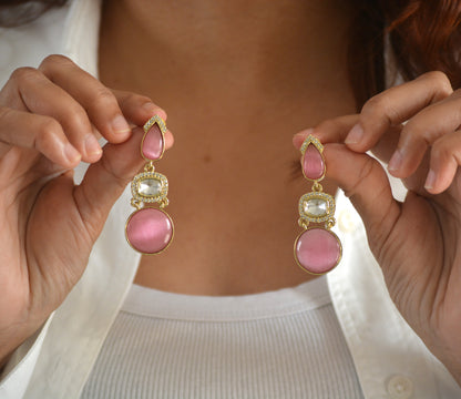 Jigya Lightweight Moissanite Earrings