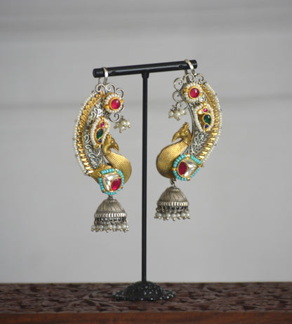 Designer Pachi Kundan Earrcuffs with Earrings