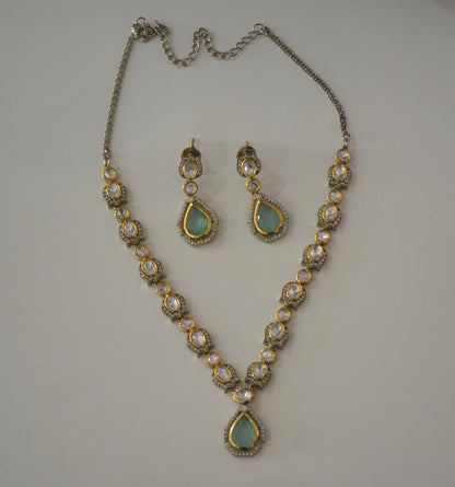 Shiraya Moissanite Sleek Necklace Set