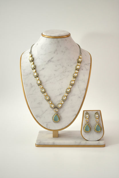 Shiraya Moissanite Sleek Necklace Set