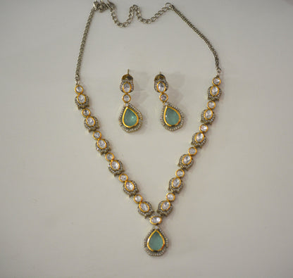 Shiraya Moissanite Sleek Necklace Set