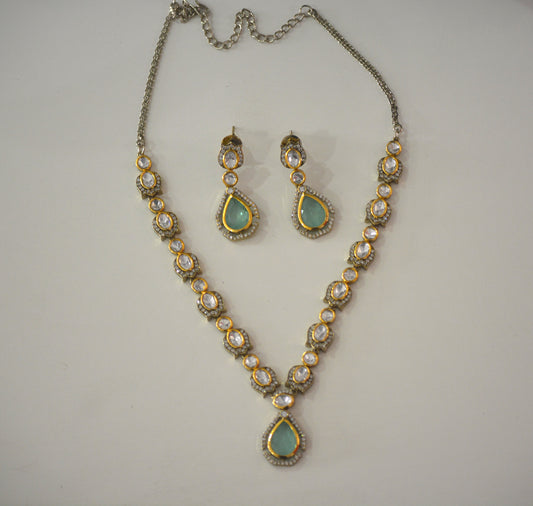 Shiraya Moissanite Sleek Necklace Set