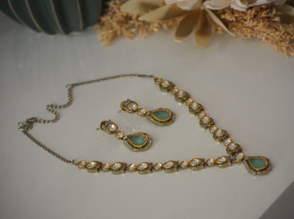 Shiraya Moissanite Sleek Necklace Set
