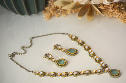Shiraya Moissanite Sleek Necklace Set
