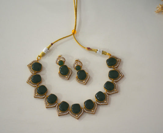 Sonal Cz Necklace Set