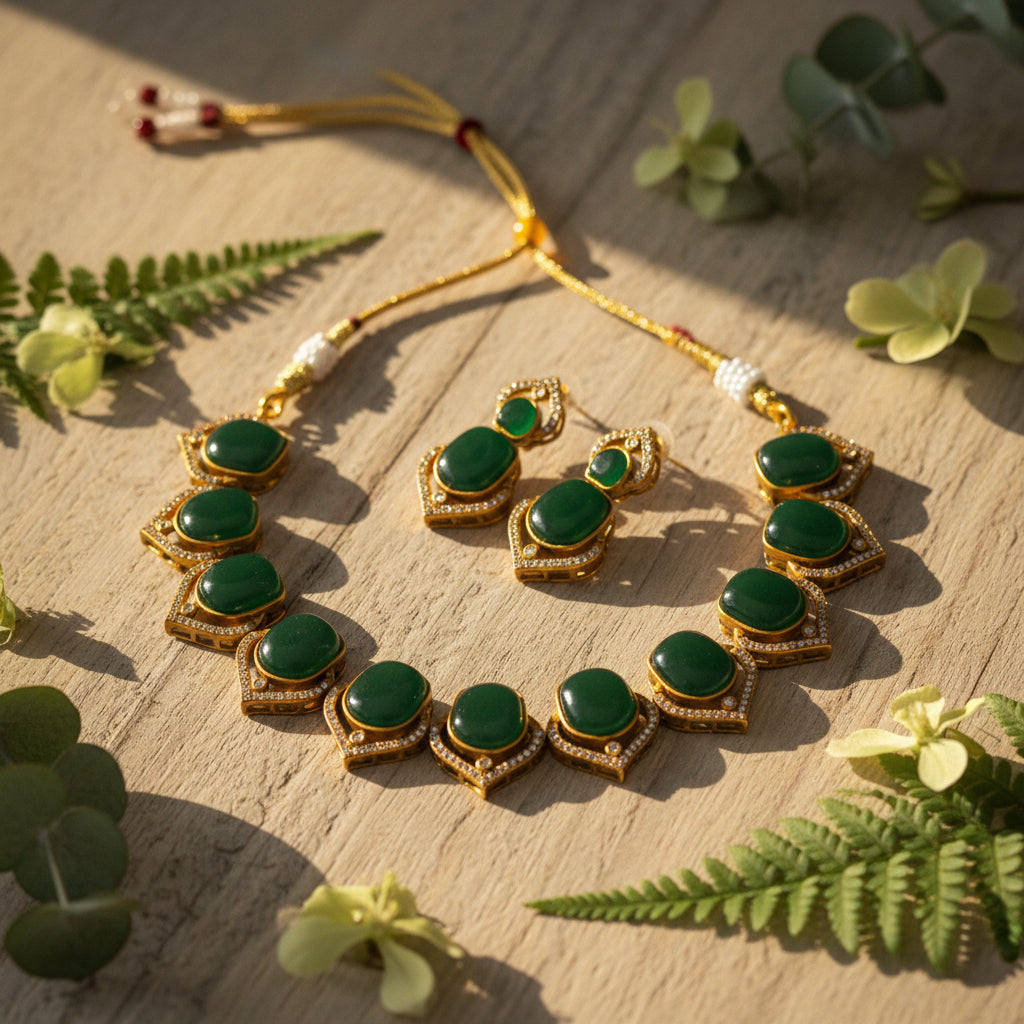 Sonal Cz Necklace Set