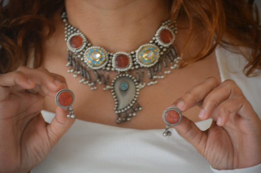 Mohini Stone Necklace Set