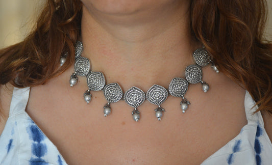 Sunaina Brass Necklace Set