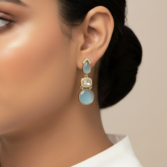 Jigya Lightweight Moissanite Earrings