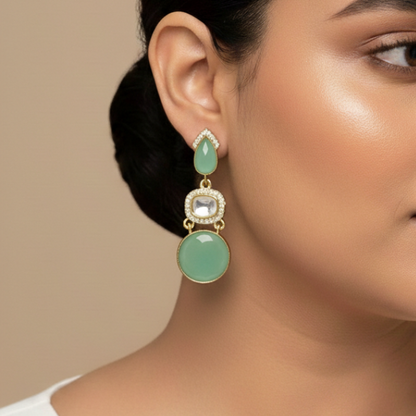 Jigya Lightweight Moissanite Earrings