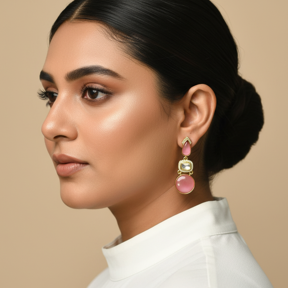 Jigya Lightweight Moissanite Earrings