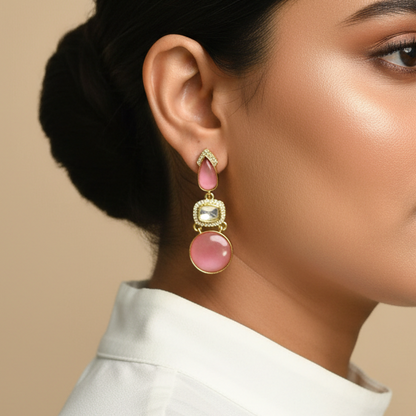 Jigya Lightweight Moissanite Earrings