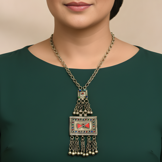 Mehtab Afghani Pendant Necklace Extendable