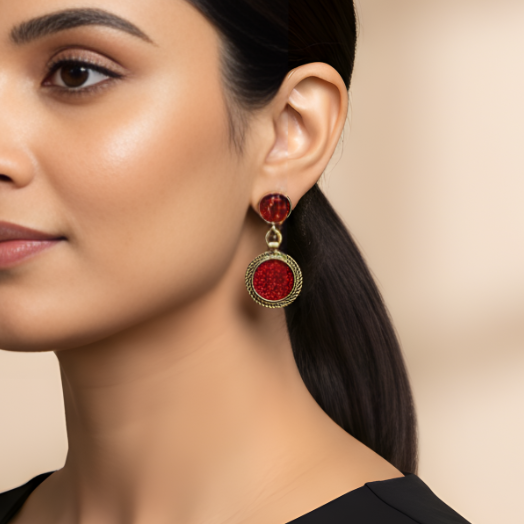 Namar Afghani Lightweight Stud Earrings