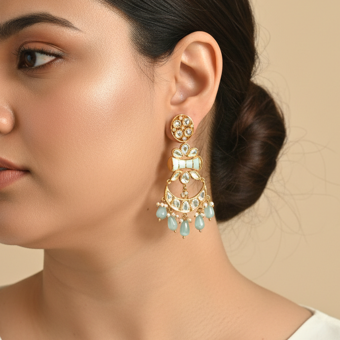 Rumaya Lightweight Moissanite Earrings