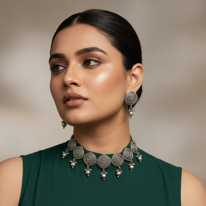 Sunaina Brass Necklace Set