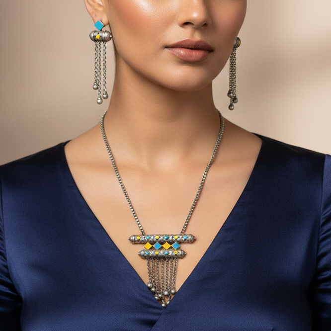 Sushma Festive Designer Pendant Set